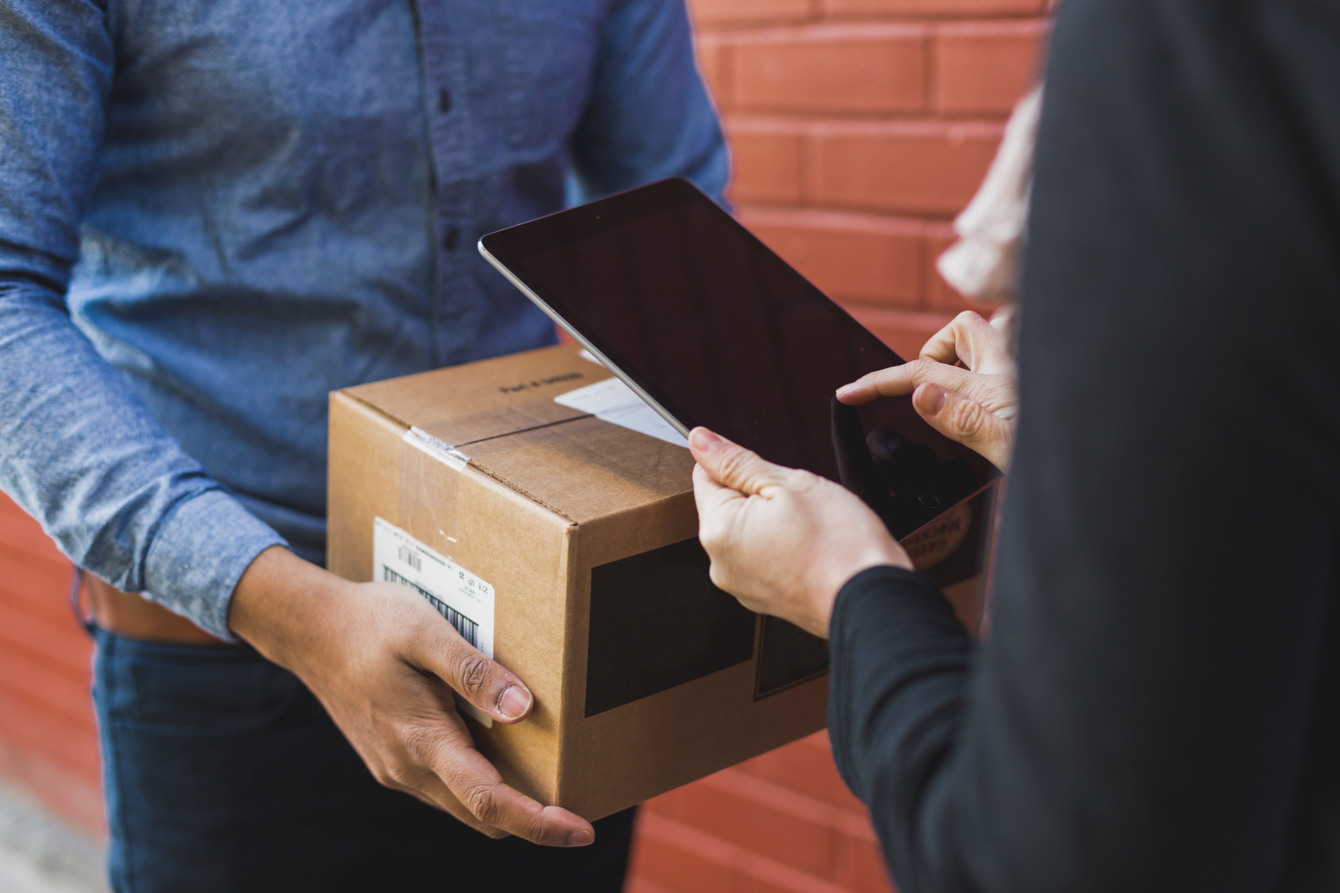 receiving shipping box