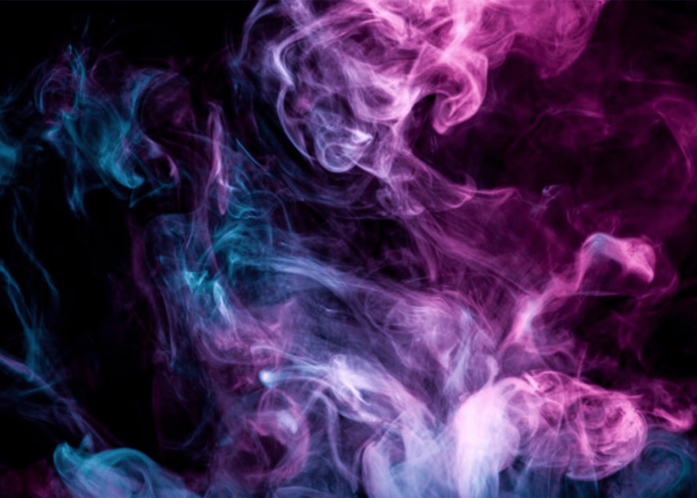 Colored vape smoke
