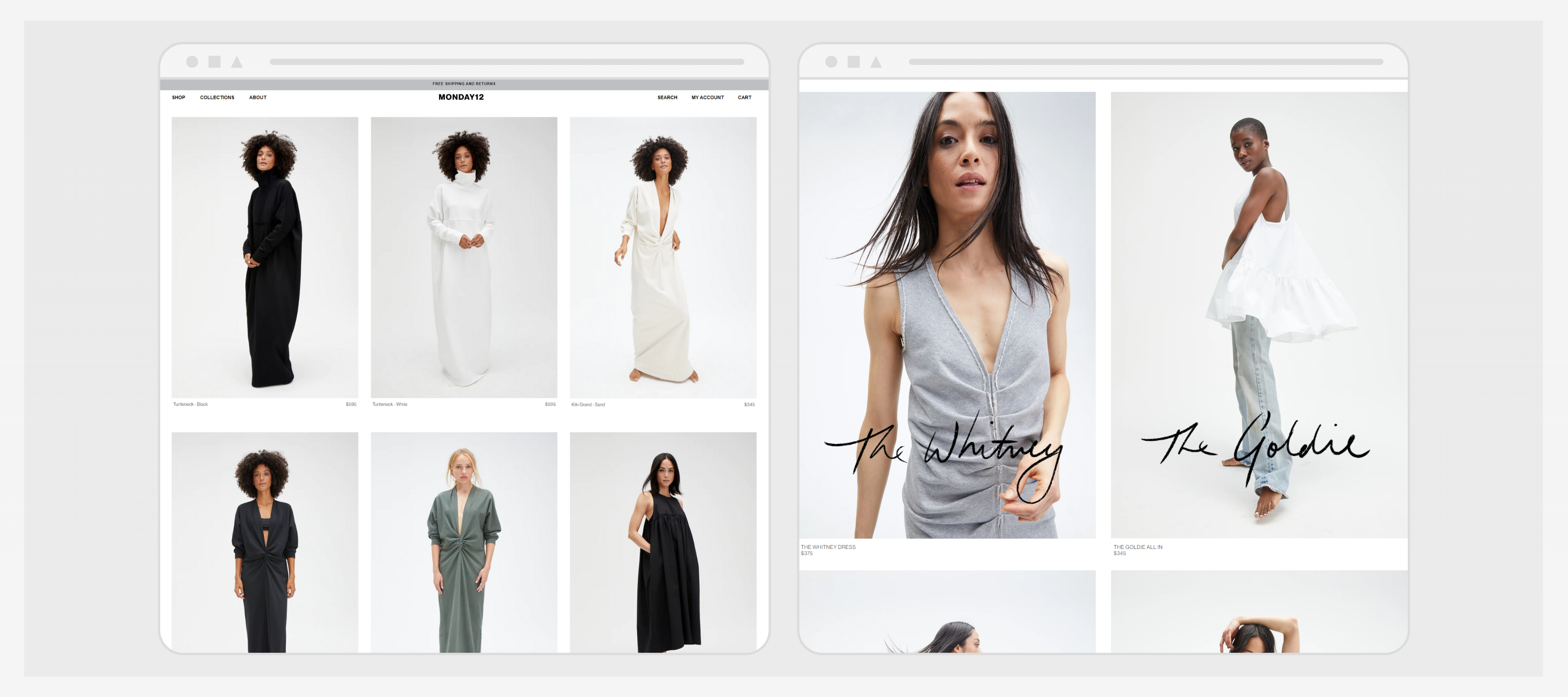 Monday 12 website layout