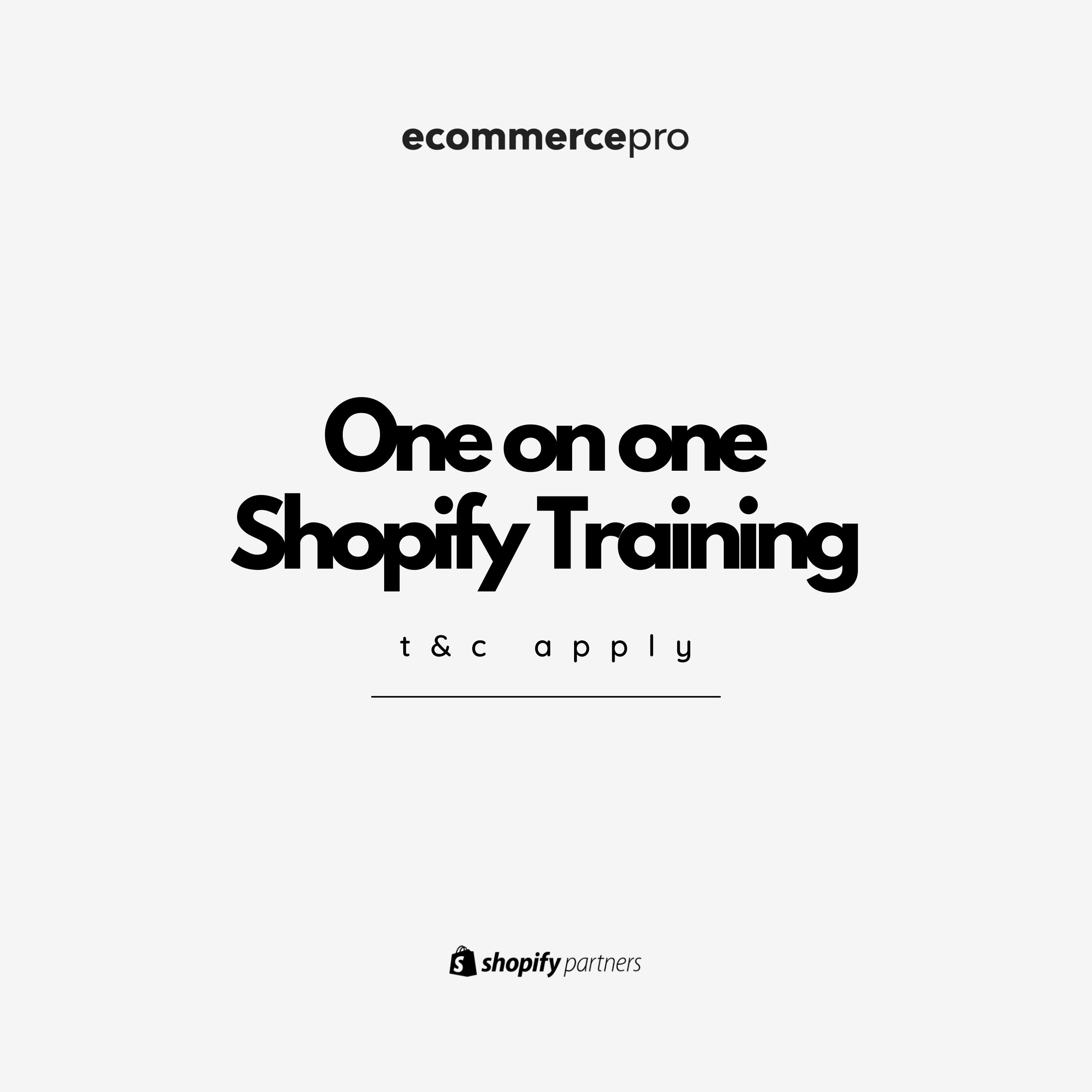 Shopify Admin Training (One-On-One)