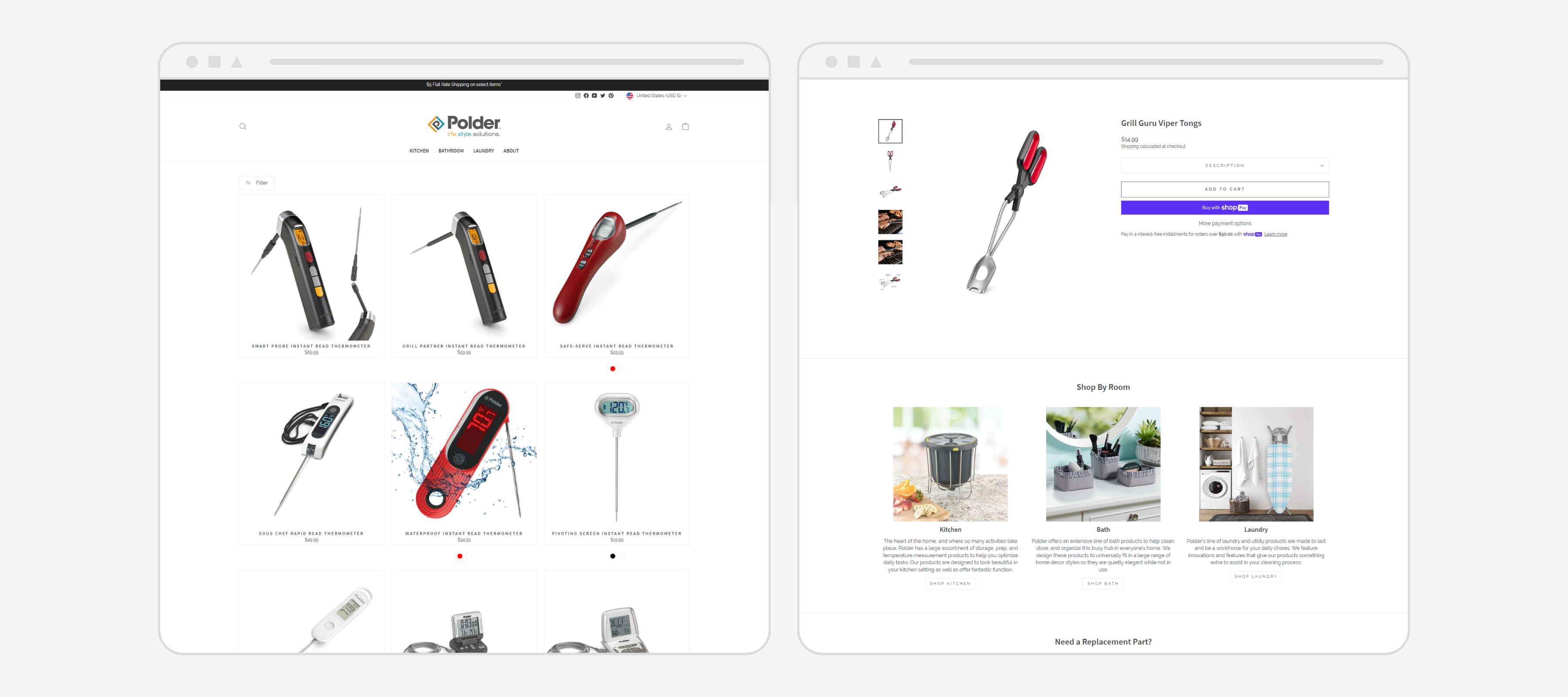 Polder website layout