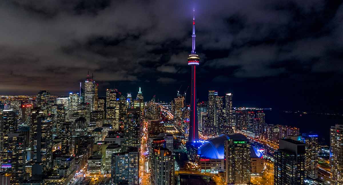 Toronto city skyline