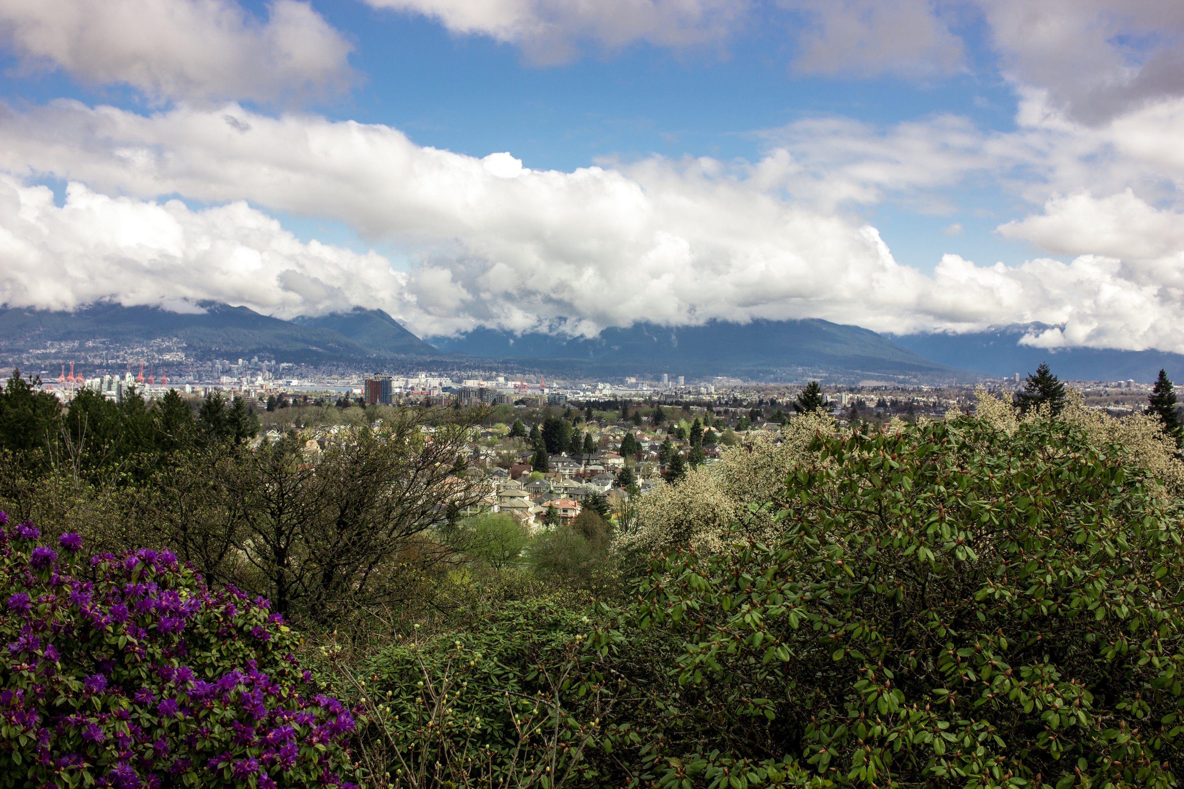 Aerial view of Vancouver