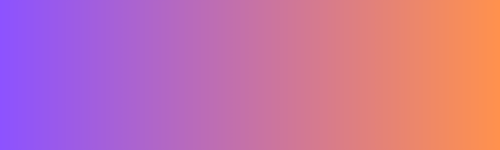 Horizontal strip featuring color gradient from purple to orange