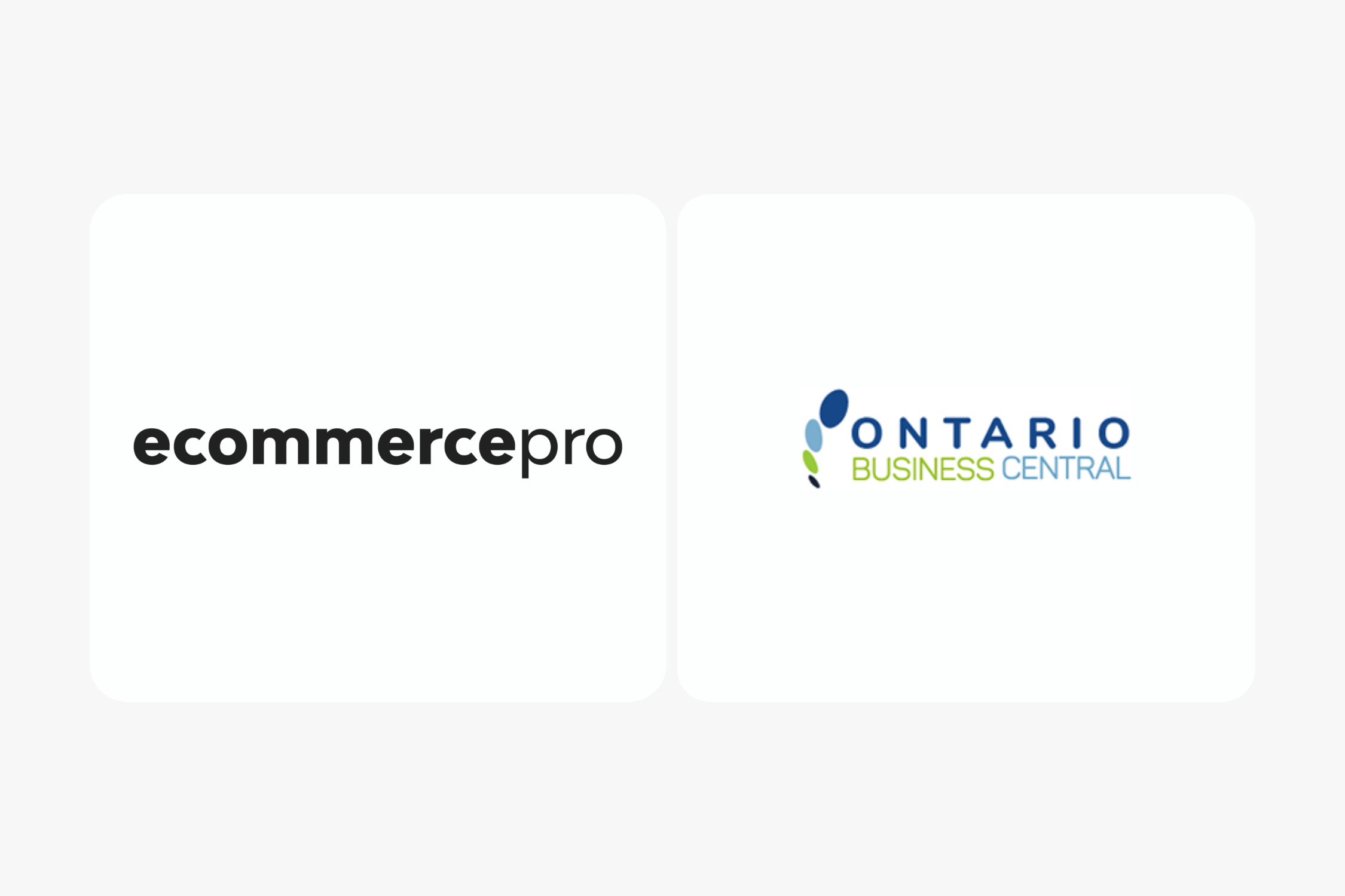 ecommerce pro and Ontario business central logos
