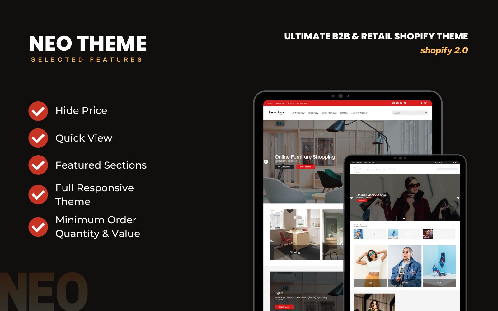 NEO Wholesale B2B Shopify Ecommerce Theme
