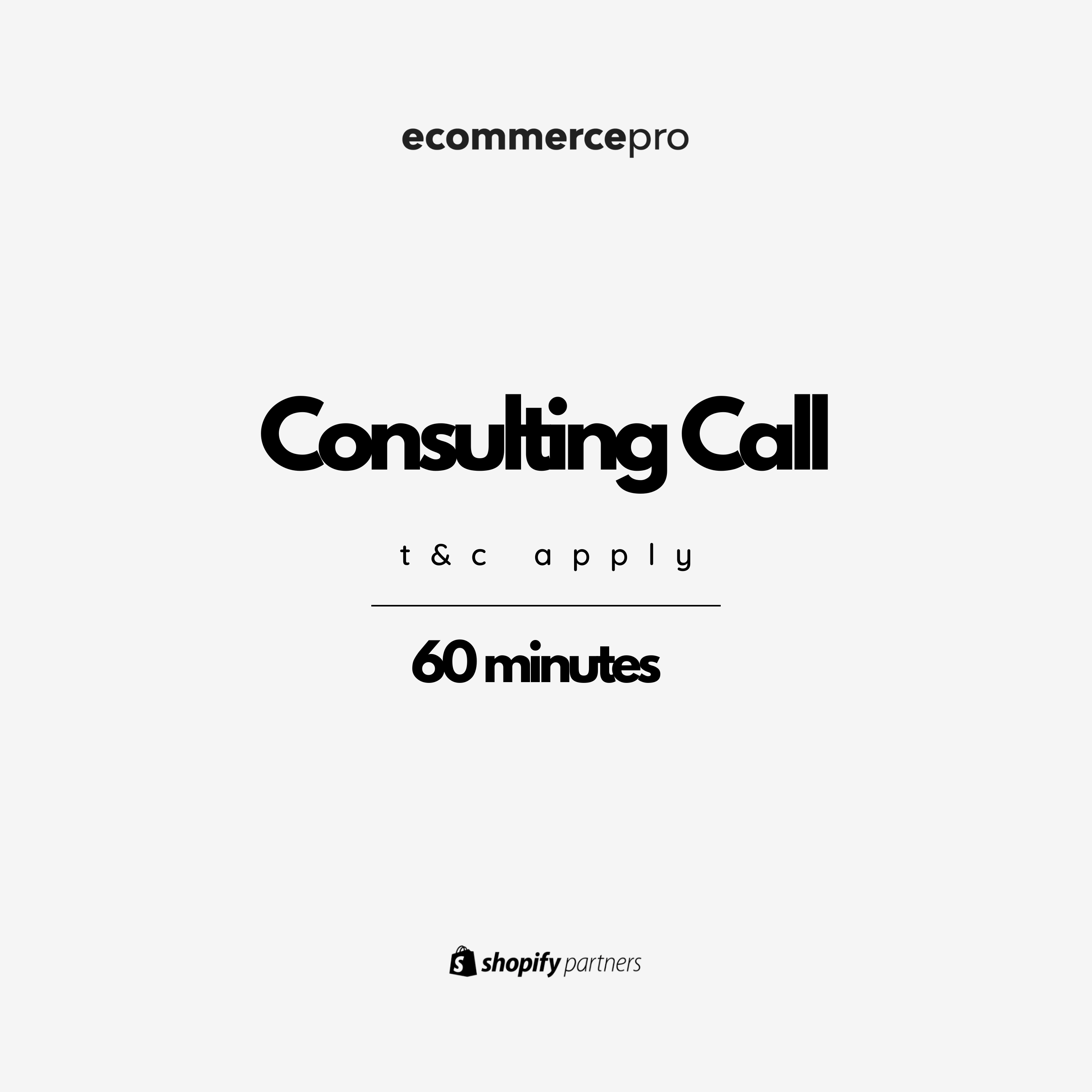 Ecommerce Consulting Call