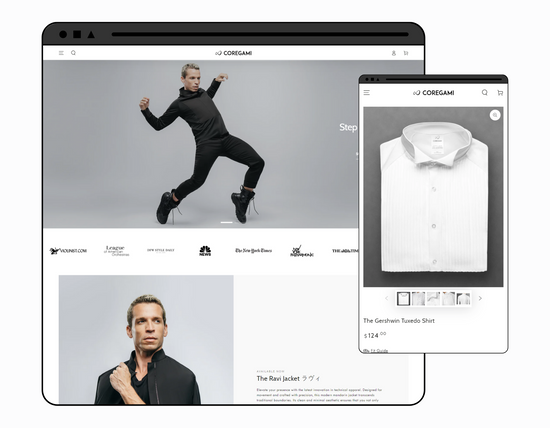 Coregami: Shopify 2.0 - Website Redesign