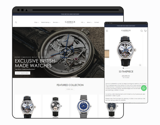 Garrick Watch Makers: Migration to Shopify