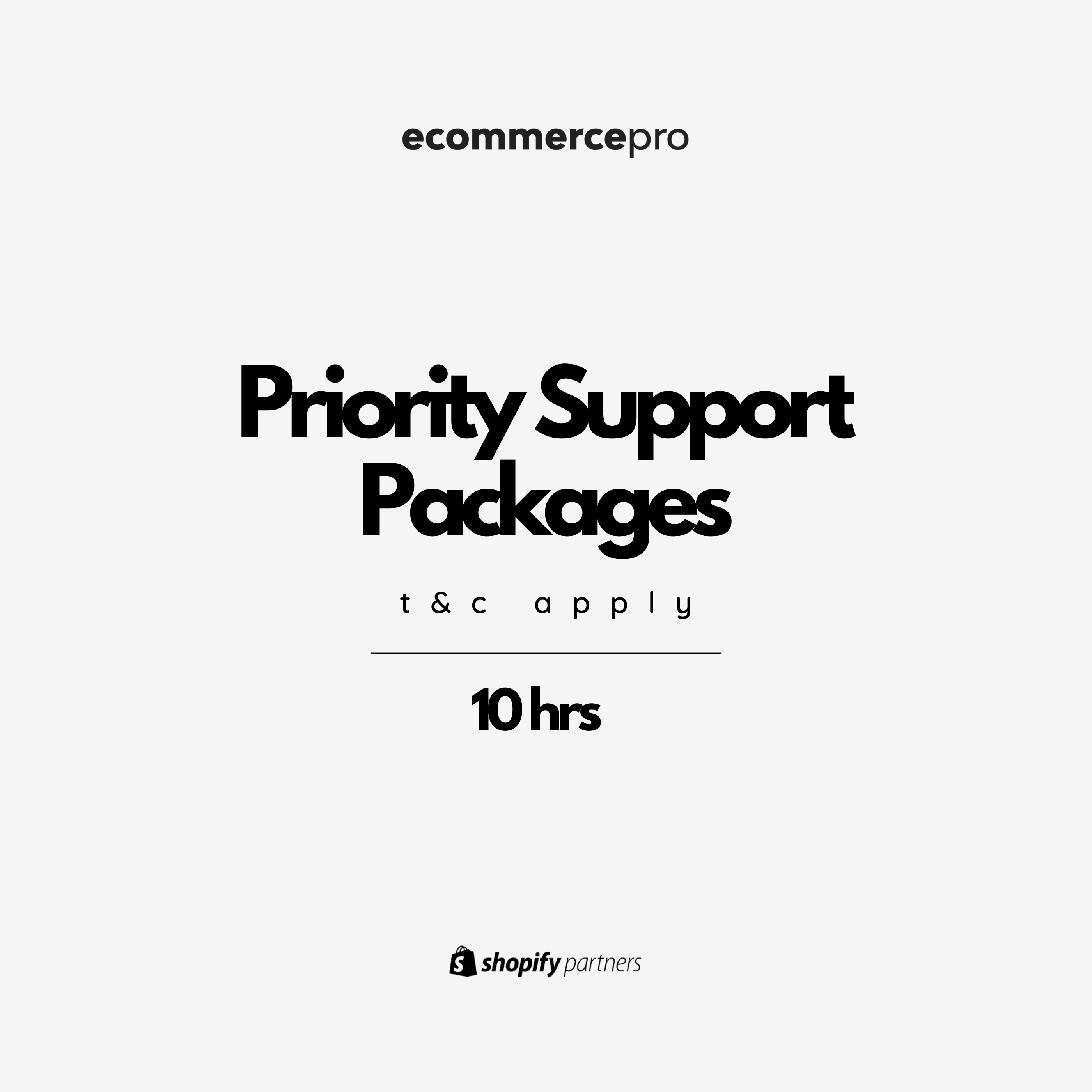 Shopify Priority Support (10hrs)
