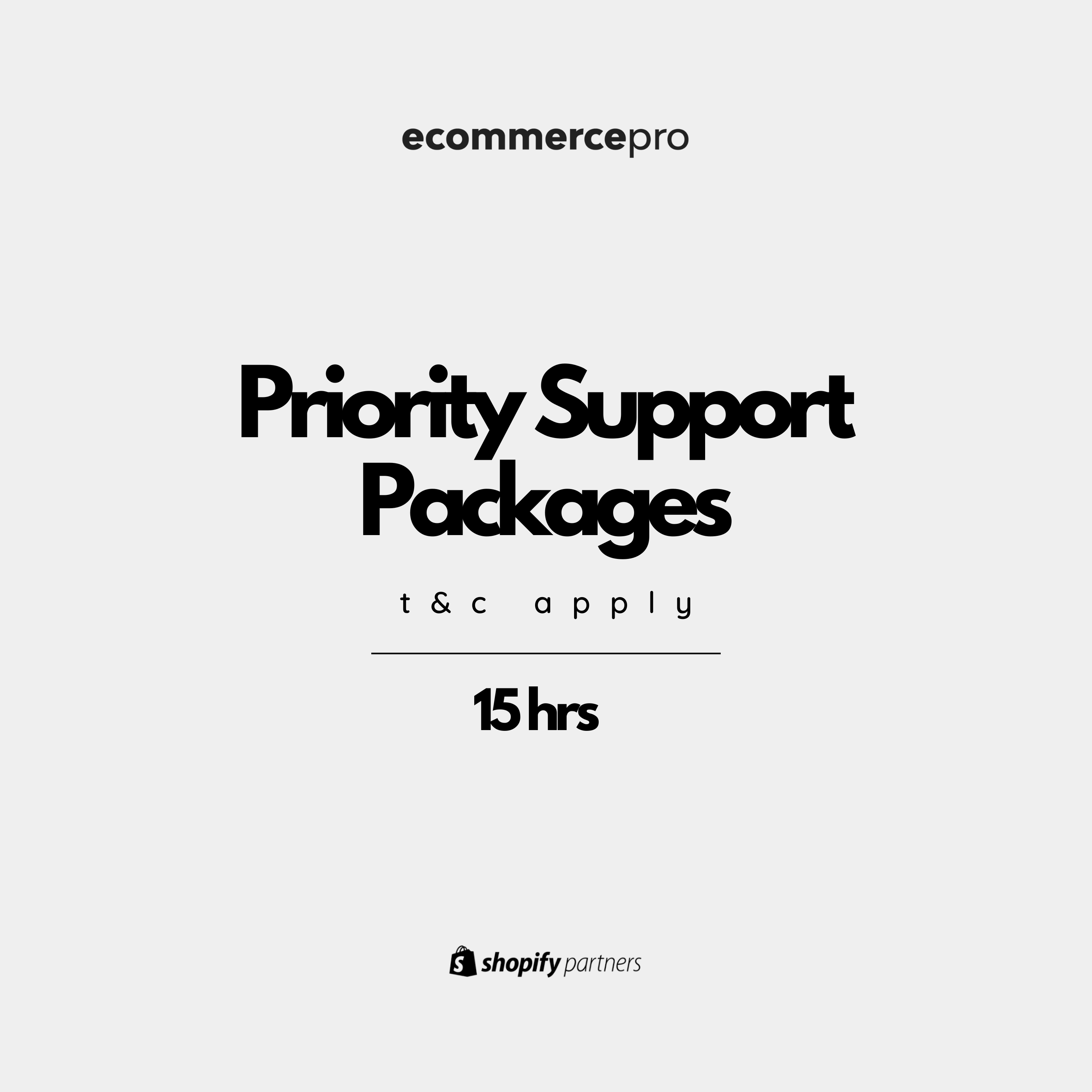 Shopify Priority Support (15hrs)