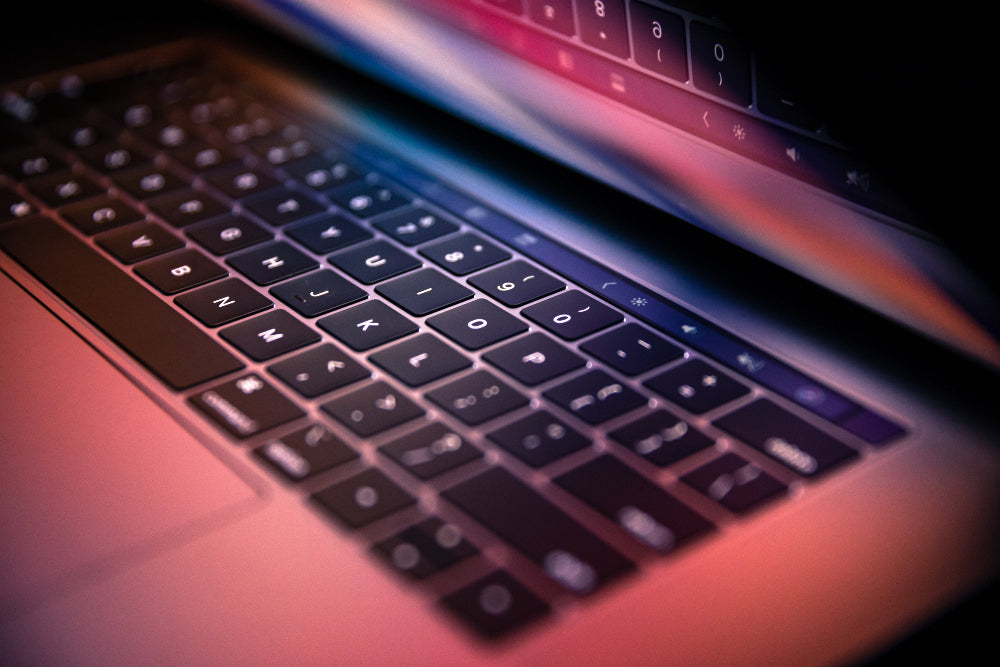 Laptop keyboard detail