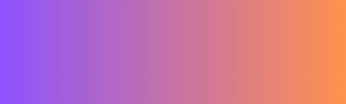 Horizontal strip featuring color gradient from purple to orange